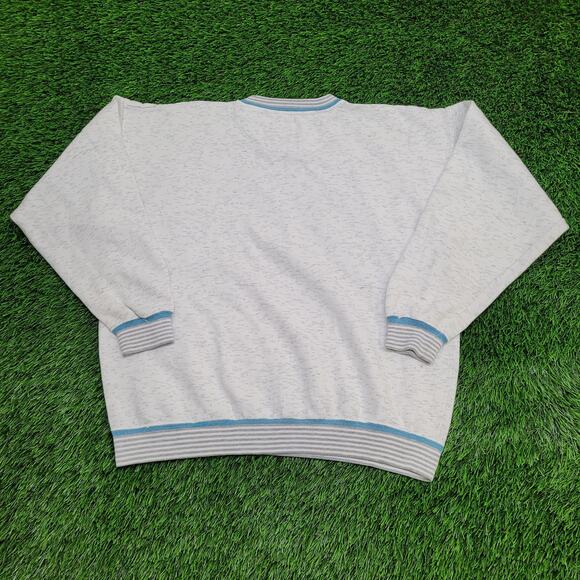 Vintage 1991 Anaheim Sweatshirt Women L/XL 24x23 Ringer Baggy - Picture 5 of 15